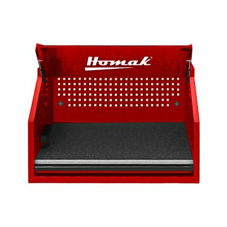 HOMAK RS Pro 41'' Red 1-Drawer Hutch RD02041010 571RD02041010